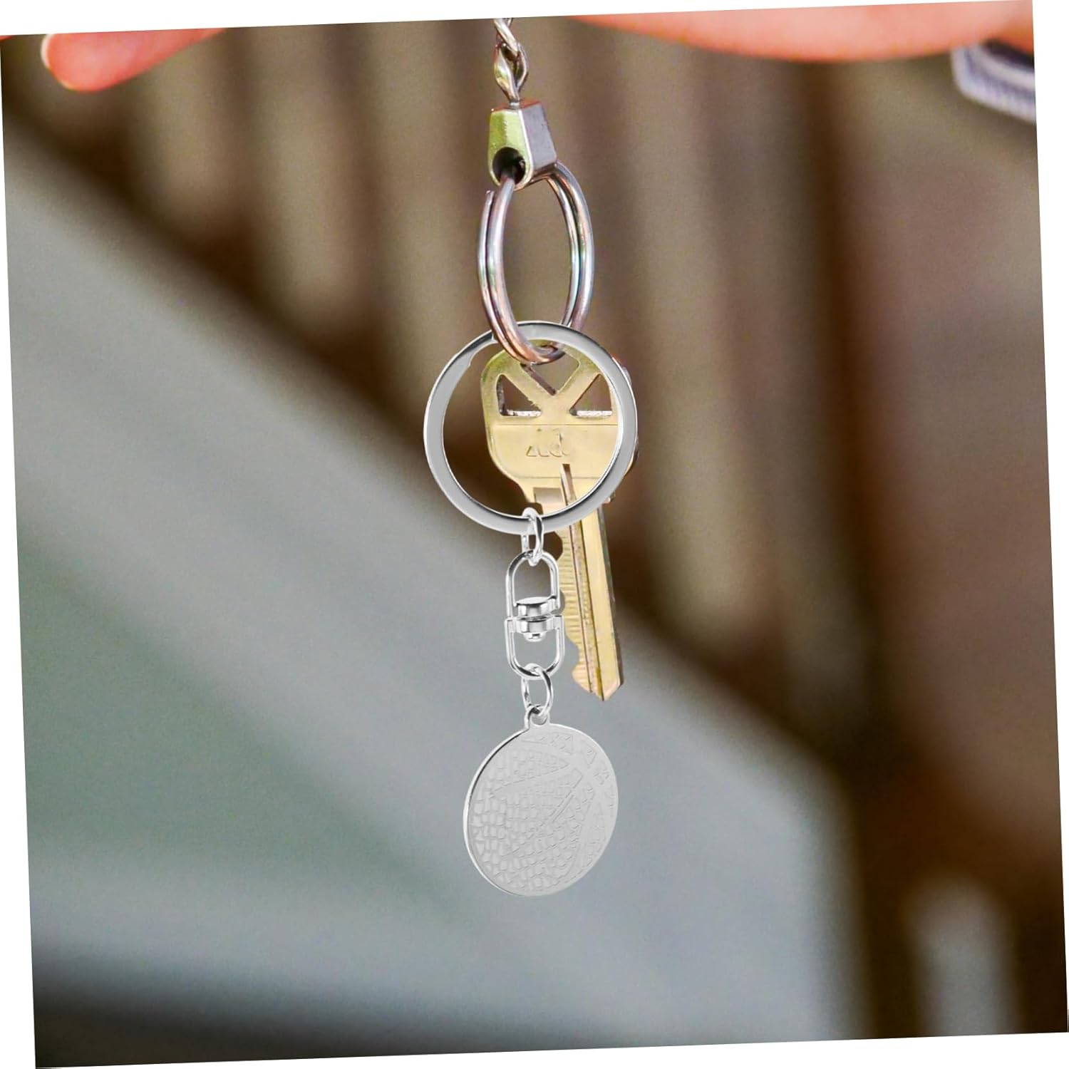 Sosoport Basketball Keychain Stainless Steel Charm