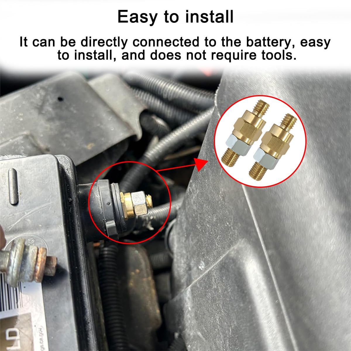 Mandark 2PCS Side Post Battery Terminal Bolt