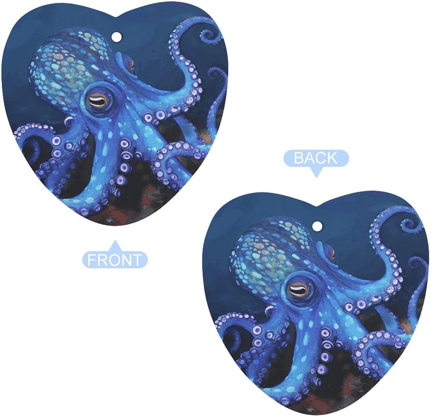 Blue Octopus Car Air Freshener Incense Chips 5 Pack