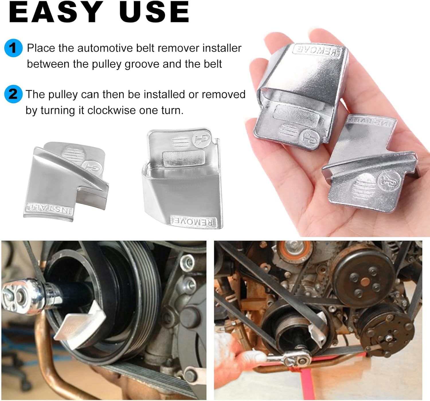 2 PCS Stretch Belt Tool Set for Cars and Trucks
