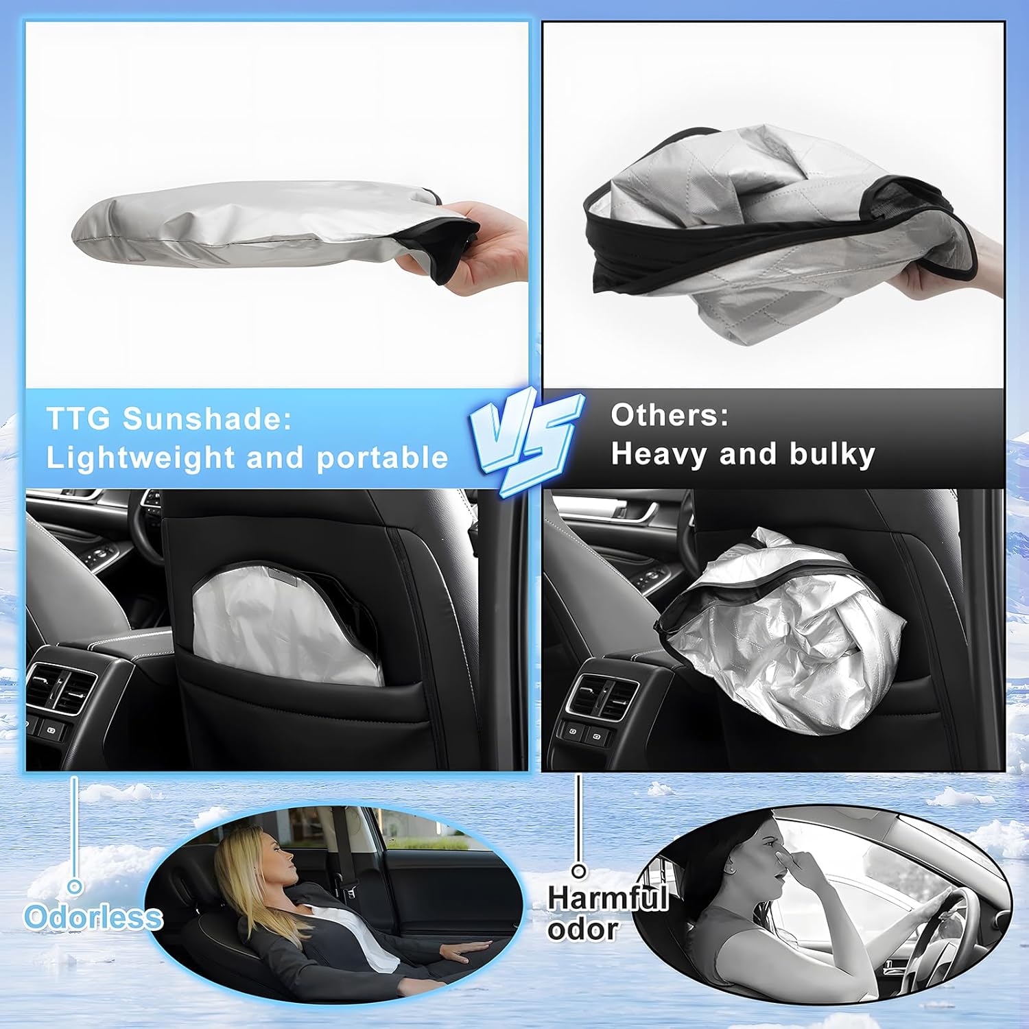 Custom Fit Windshield Sun Shade for GMC Terrain 2018-2025