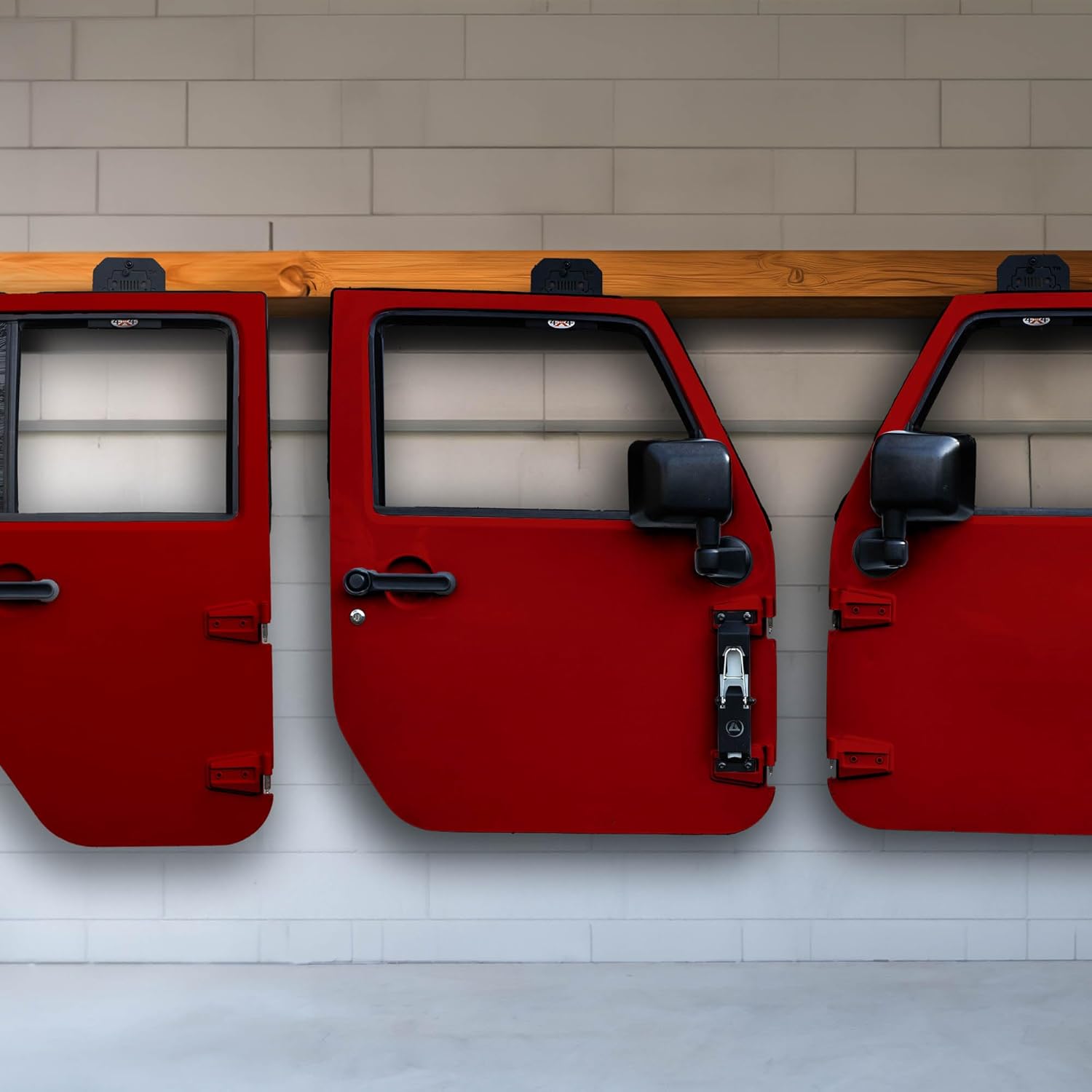EZ4x4 Garage Door Hangers for Jeep - 4 Pack Heavy Duty