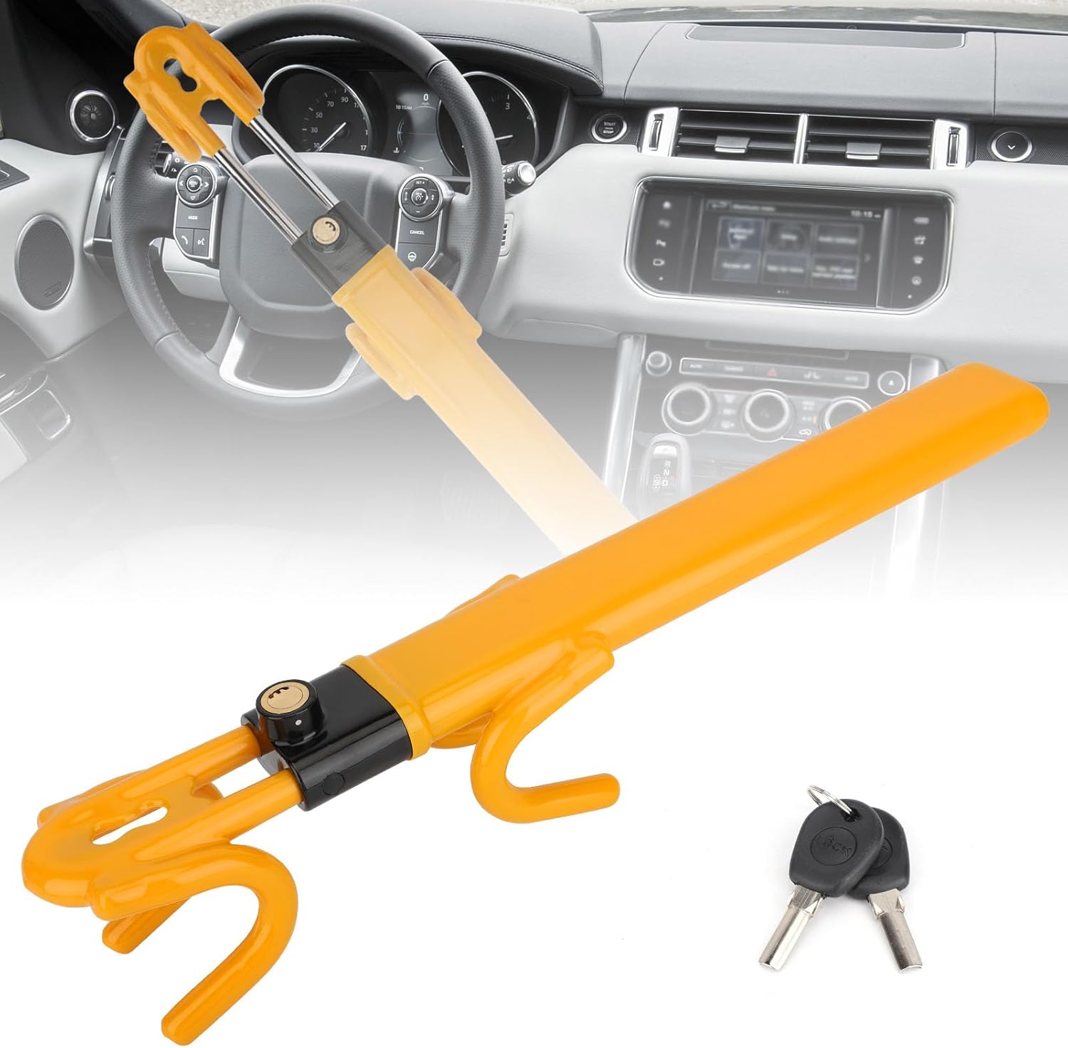 TIPHOPE Heavy Duty Car Steering Lock Anti-Theft Device