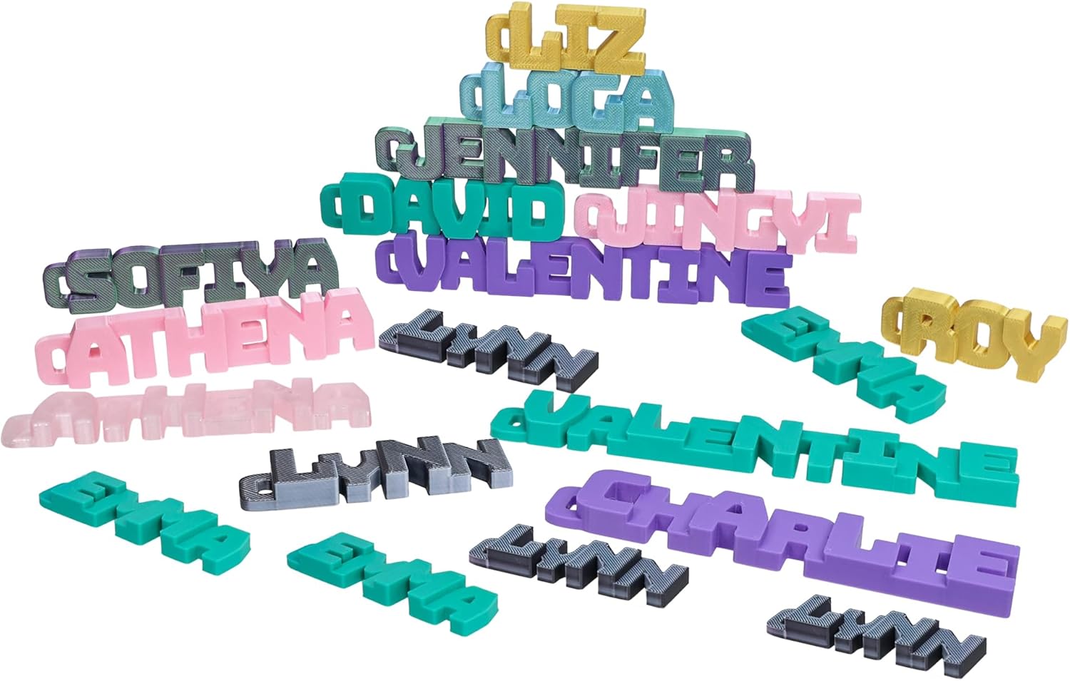 Wilomis Custom Name Keychain in Hard Plastic