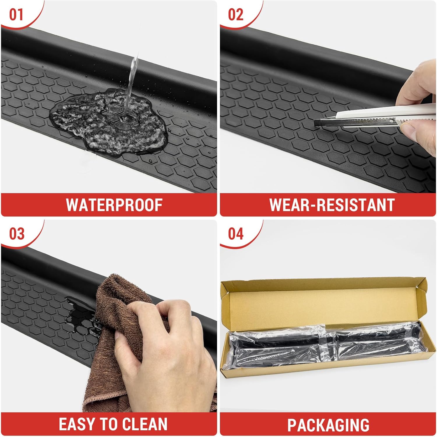 Utiiy Door Sill Guards Kit for Jeep Wrangler and Gladiator