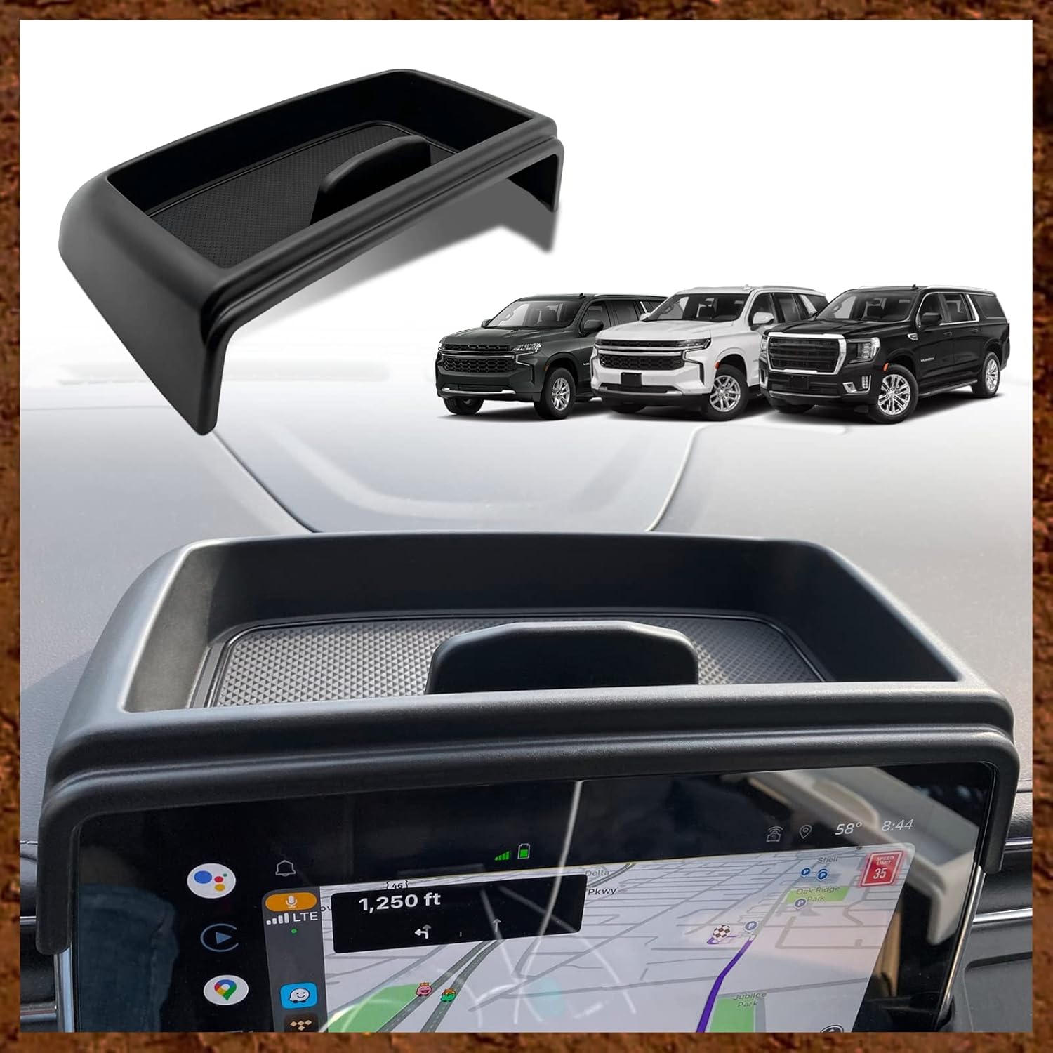 Muslogy Dash Console Storage Tray for GMC Yukon 2021-2024