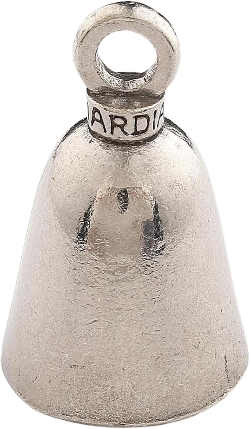 Guardian Bell Plain Good Luck Bell with Keyring and Black Velvet Gift Bag