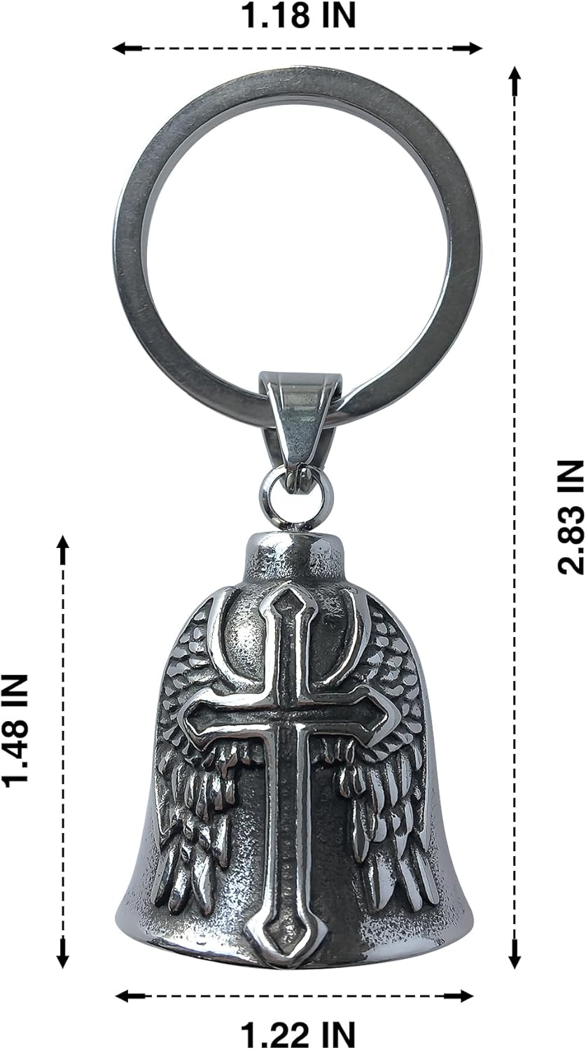 Guardian Bell Motorcycle Keychain for Men - Stylish and Durable