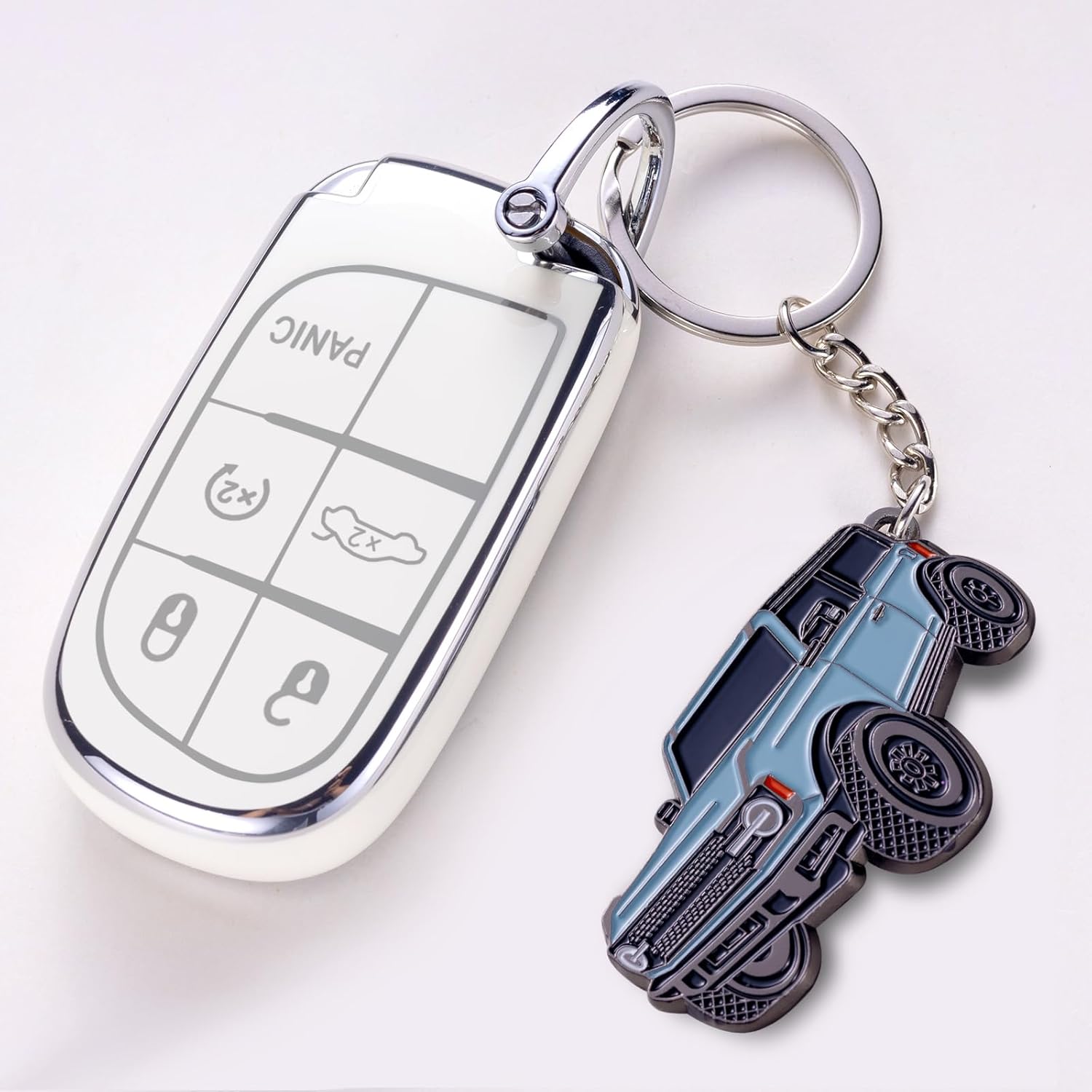 SINLAKUA Ford Bronco 4 Door Keychain Fob Cover