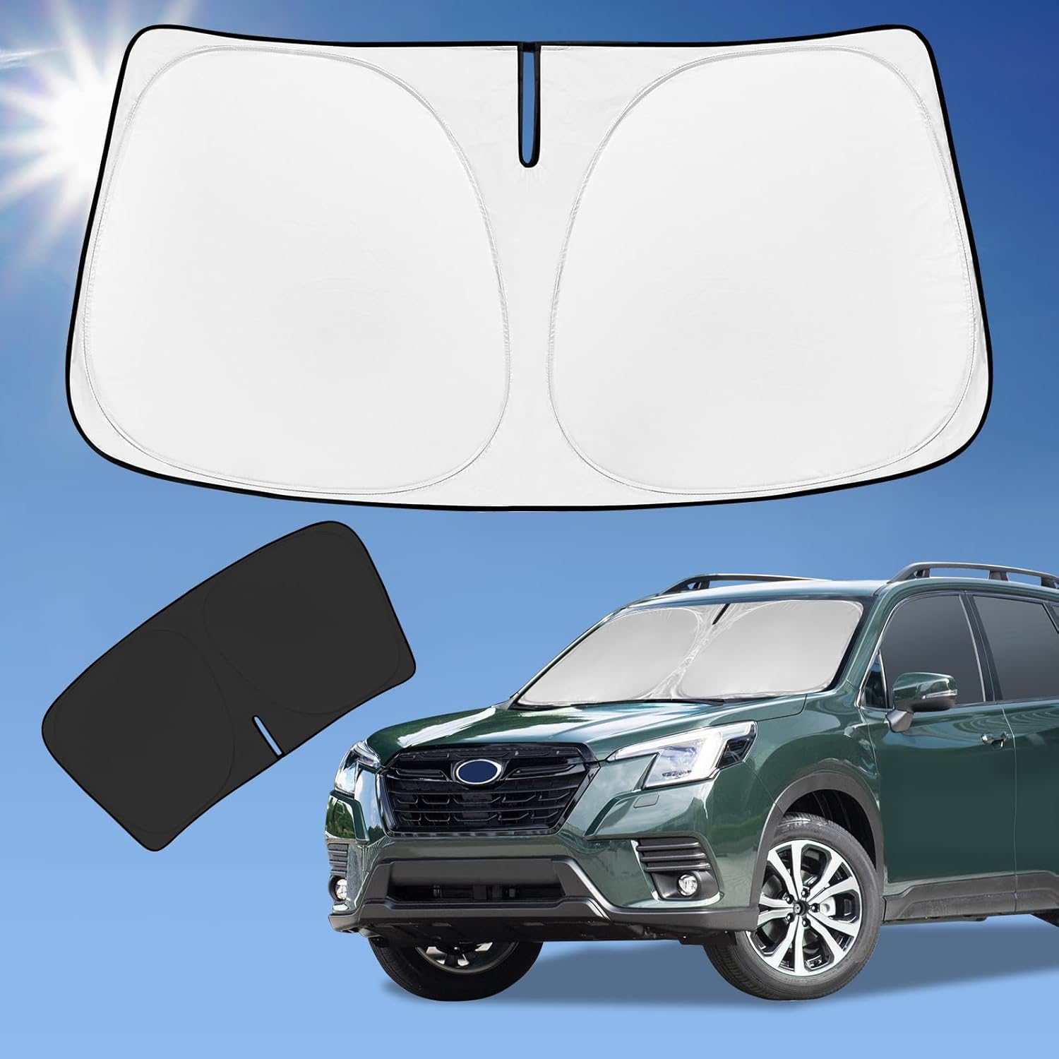 ZOIBV Windshield Sunshade for Subaru Forester 2019-2024