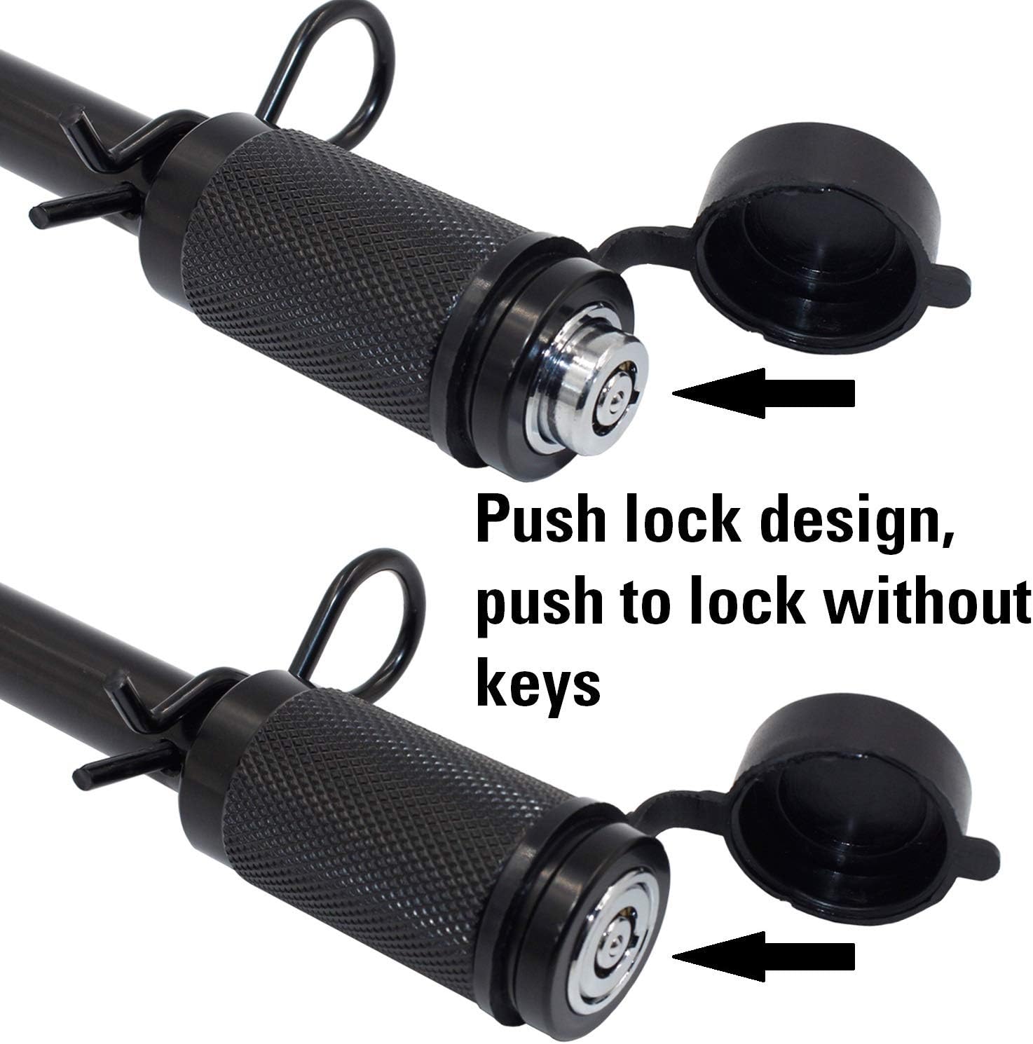 TowWorks 79631 Unique Keyed Hitch Lock with Extra Long Pin