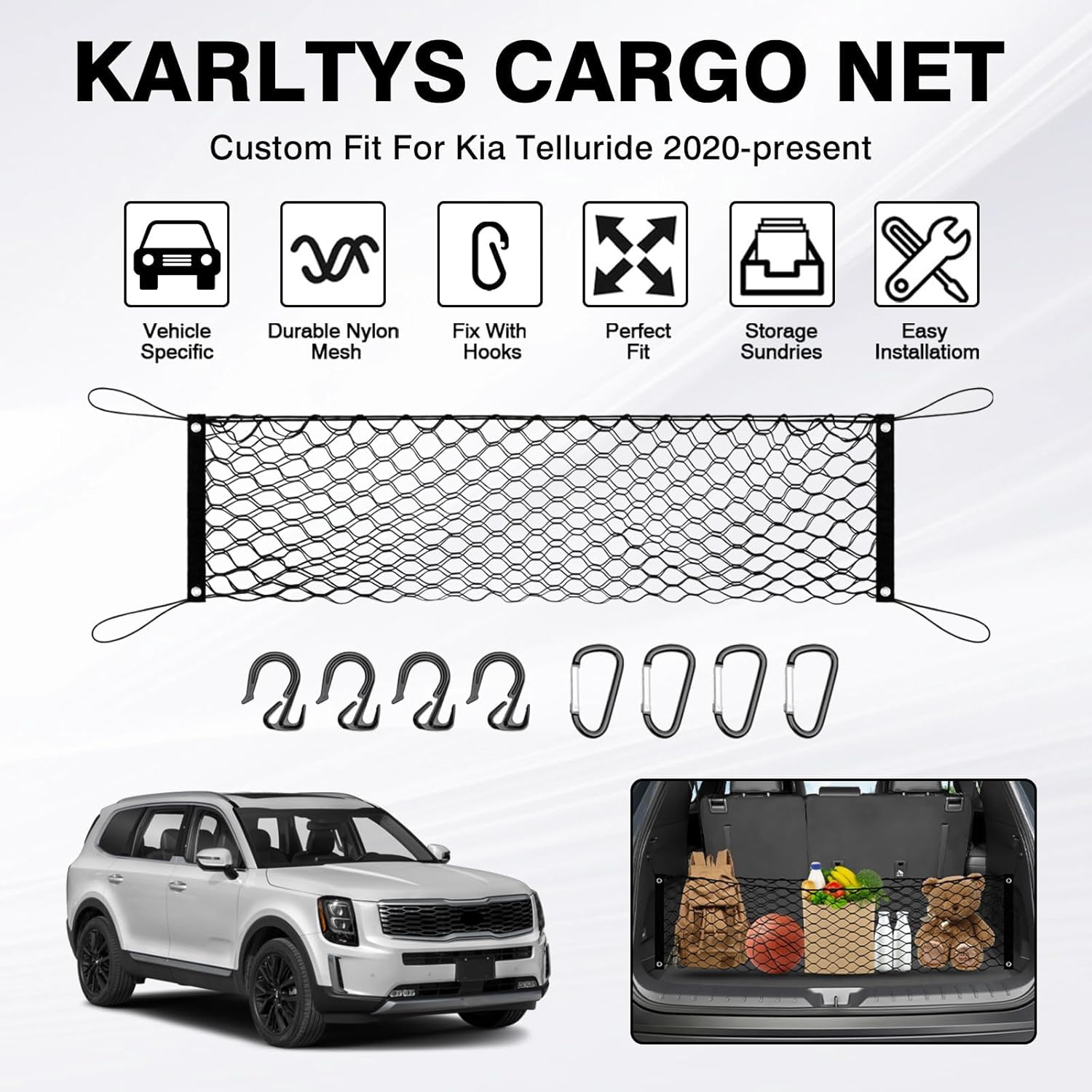 Karltys Cargo Net for Kia Telluride 2020-2026