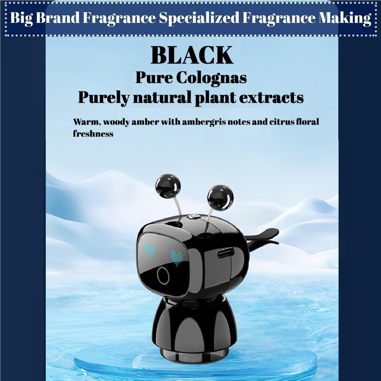 Robot Intelligent Aromatherapy Machine Smart Cute Robot Car Air Freshener V3