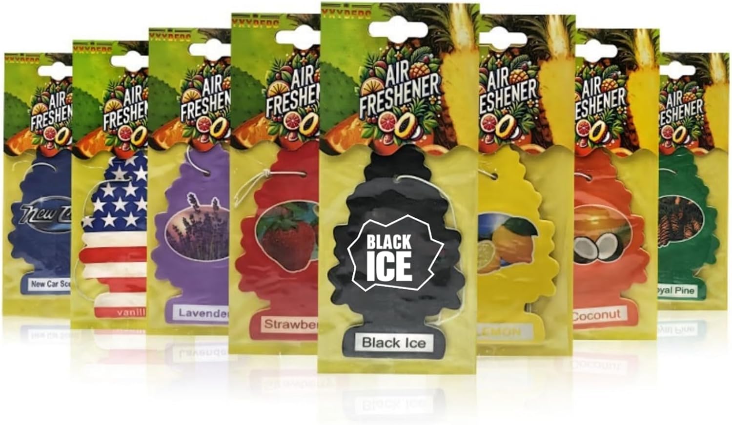 Natural Scented Tea Paper Car Air Freshener 8PCS
