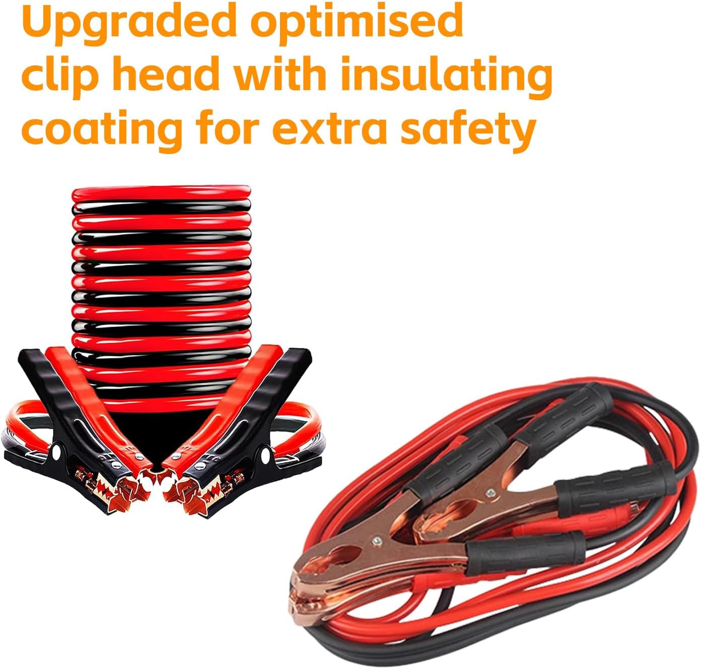 Car Emergency Kit with Jumper Cables and Safety Tools
