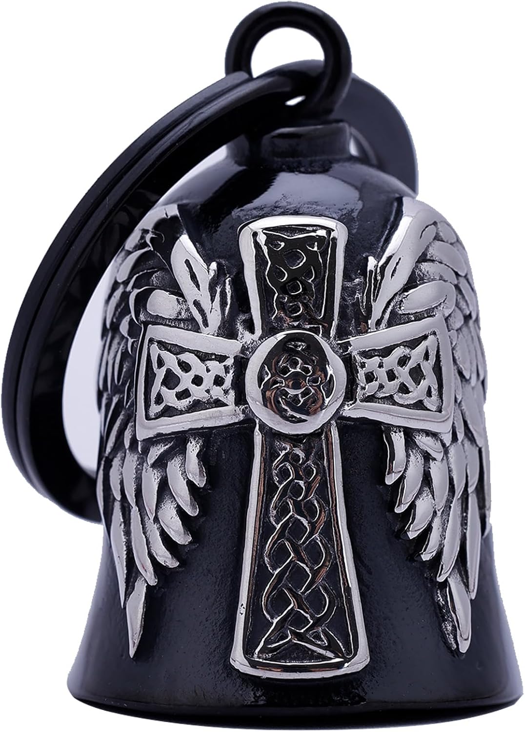 Motorcycle Bells for Men - Stainless Steel with Celtic Cross Design