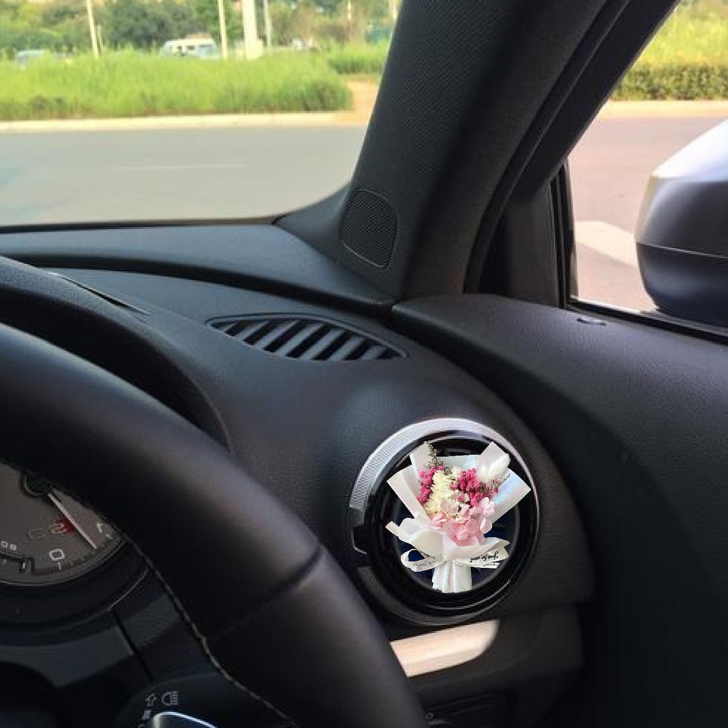 Fresh Flowers Mini Dried Flowers Car Air Vent Clip
