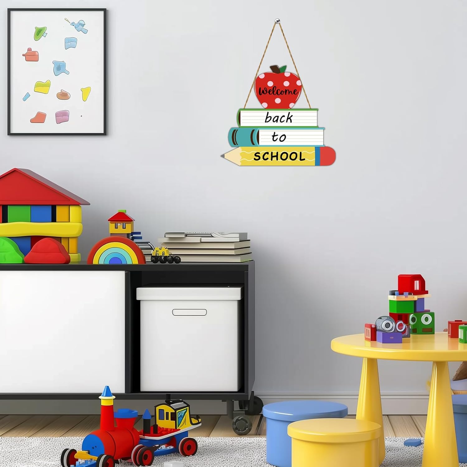YUNKKIN Back-to-School Welcome Sign Door Decorations
