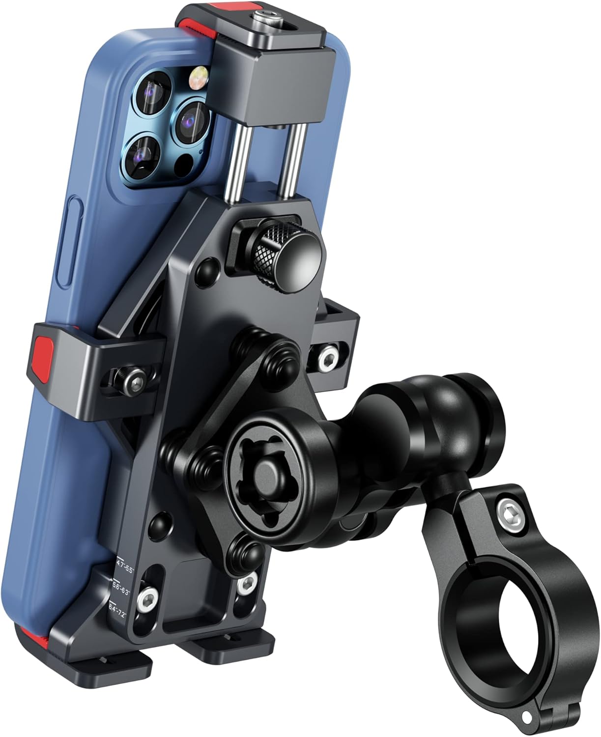 BRCOVAN Motorcycle Phone Mount with Secure Lock and Vibration Dampener