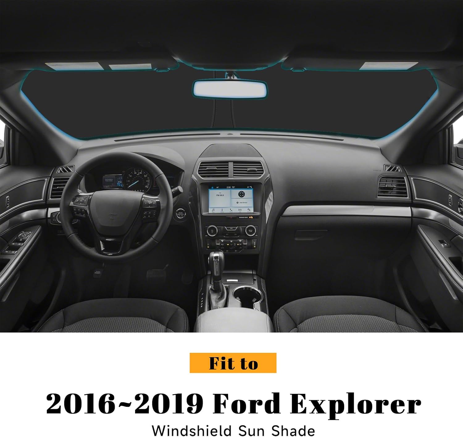 PeakPurit Windshield Sunshade for Ford 2016-2019 Explorer