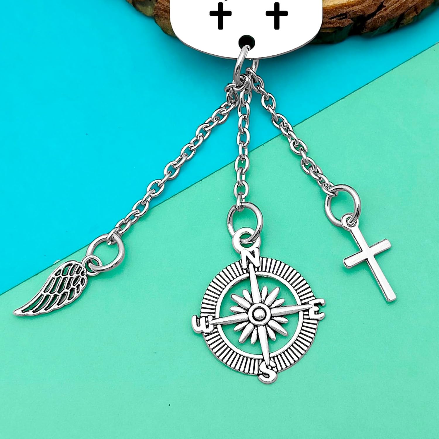 Christian Car Hanging Ornament - Faith Bible Pendant for Home and Vehicle