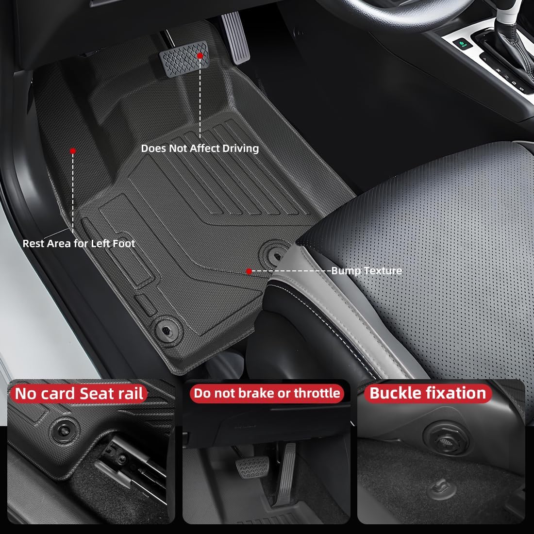 EnergyyWing All Weather Floor Mats for Nissan Rogue 2021-2025