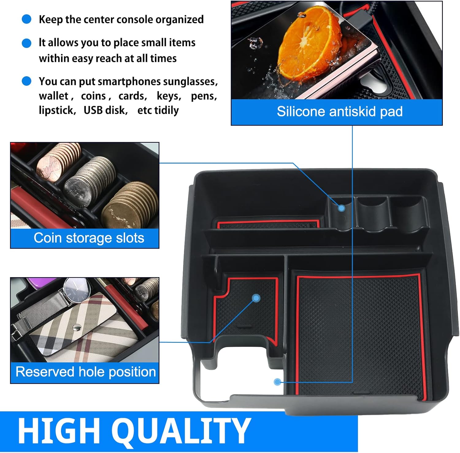 SHAOHAO 2024 2025 Frontier Center Console Organizer Tray