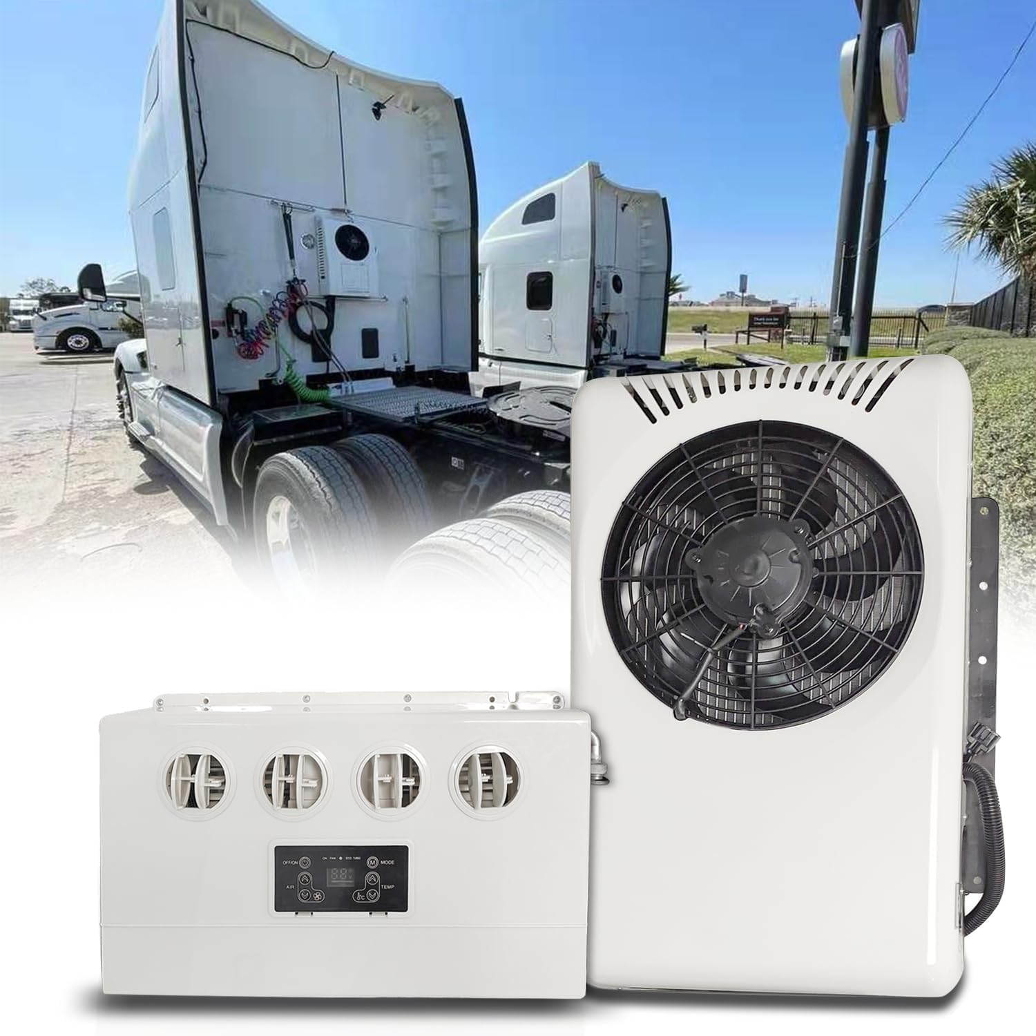 Mieligo 12V Mini Split Air Conditioner 8500BTU