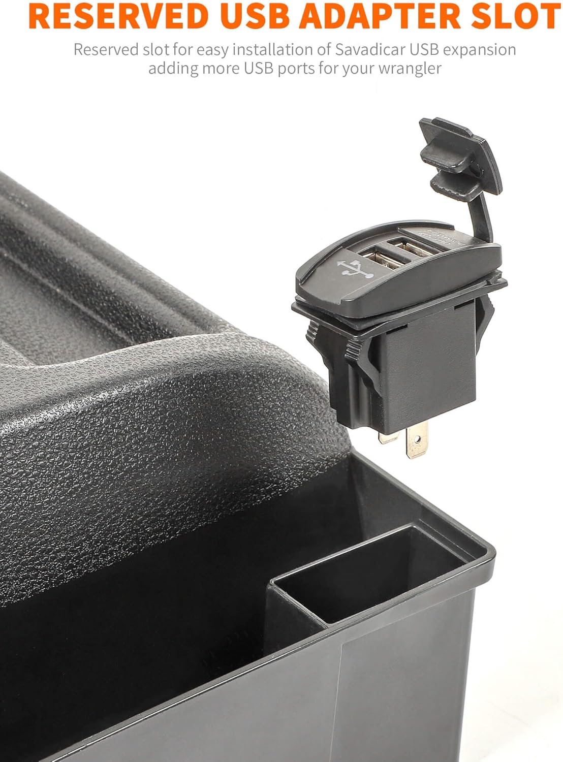 Savadicar GT-3 JK Shifter Storage Box Black