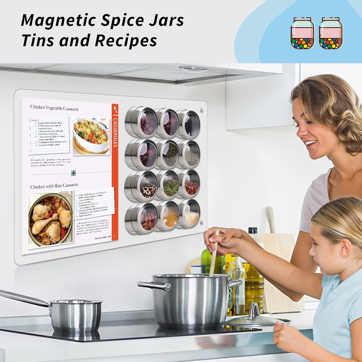 177 x 118 White Metal Magnetic Board