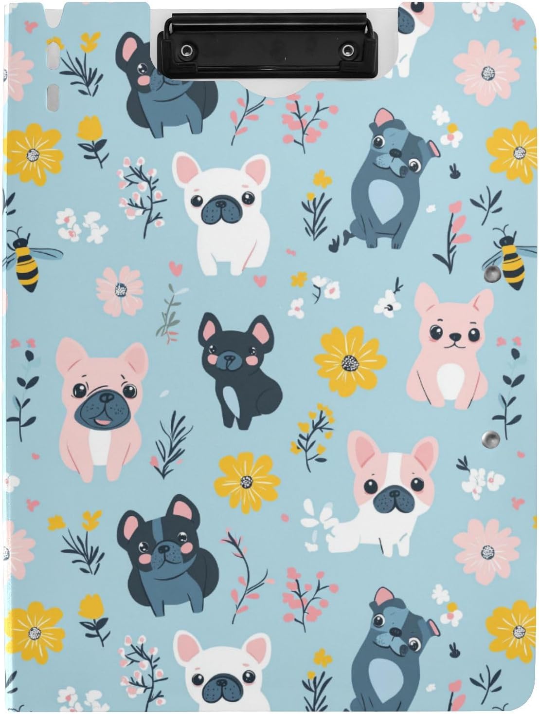 Cute Cartoon Dogs Clipboard Folder A4 Foldable