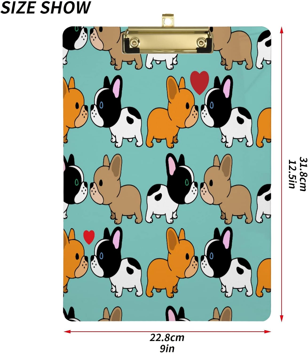 Eionryn Sweet French Bulldog Clipboard Silver
