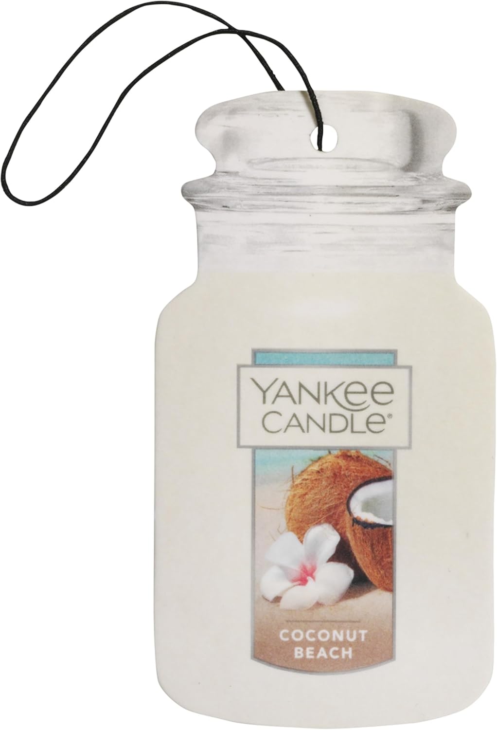 Yankee Candle Car Jar Paper Coconut Beach 1 CT Pack of 6