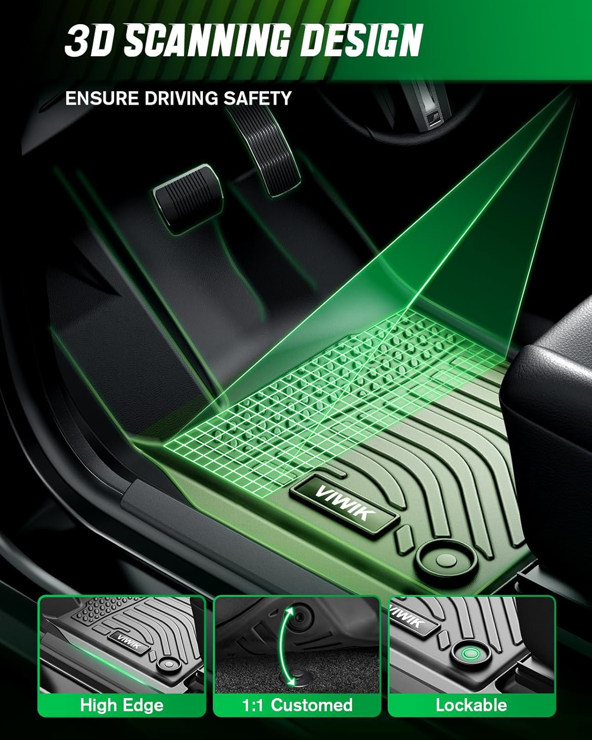 VIWIK Floor Mats for Hyundai Tucson Hybrid 2024-2022