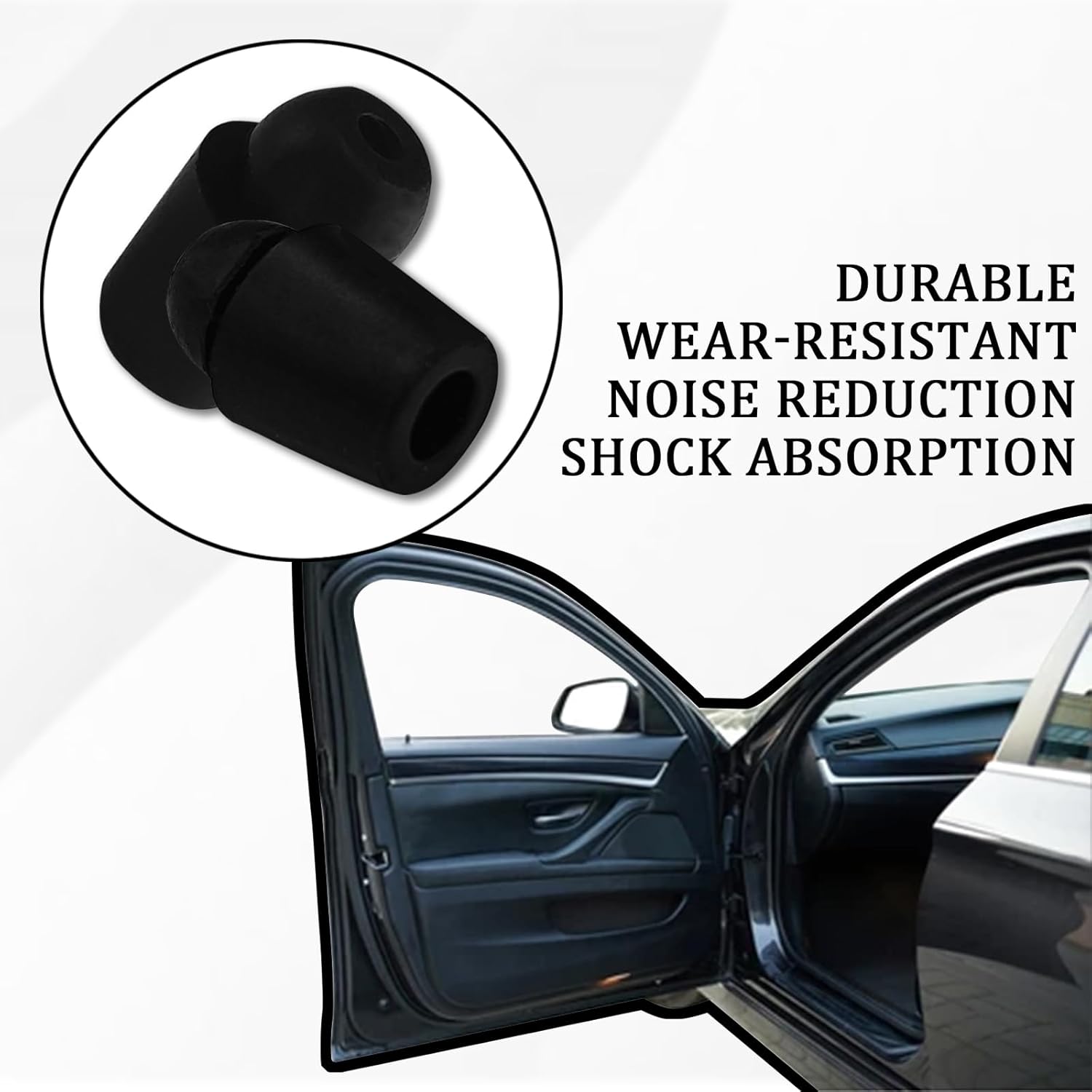 10PCS Car Door Bumper Stopper Rubber Absorber