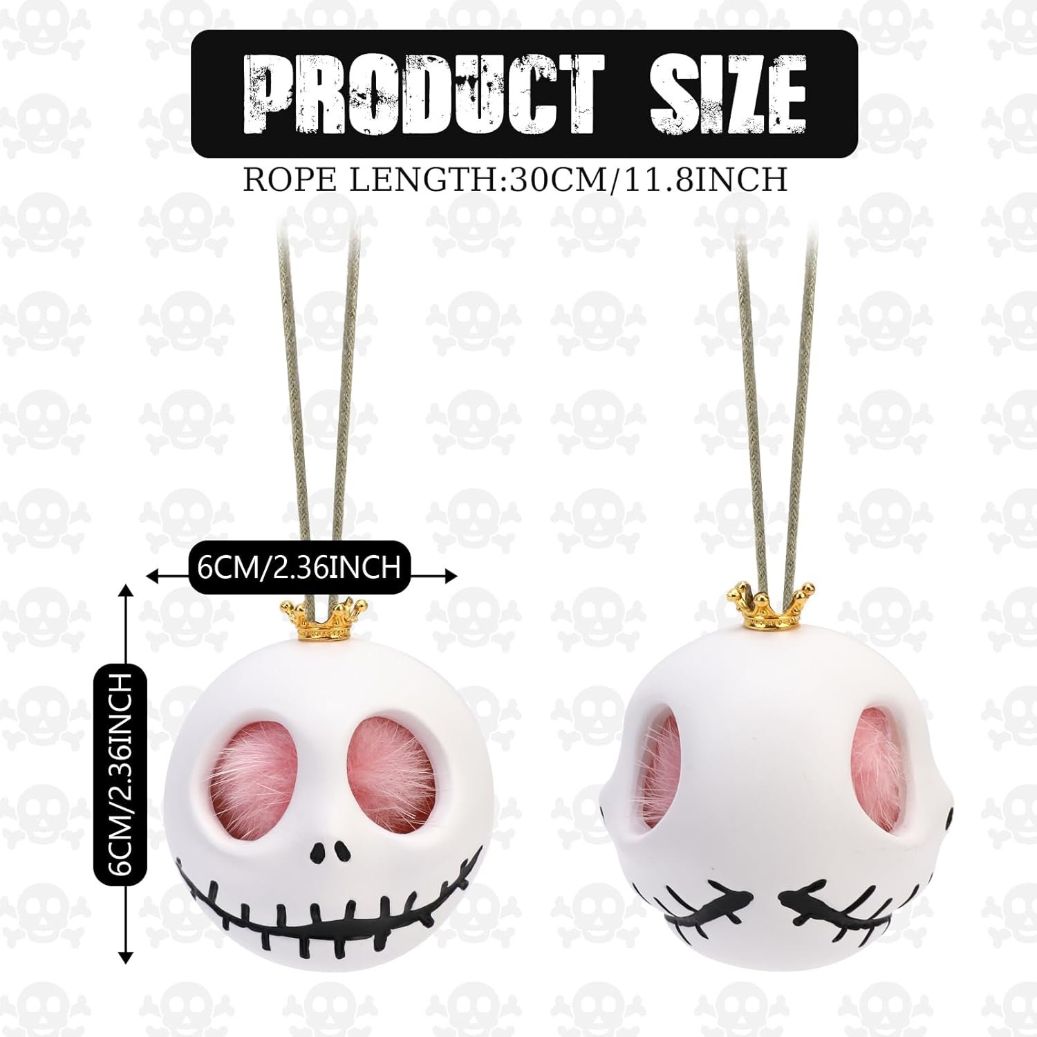Cool Skull Car Hanging Ornament for Halloween