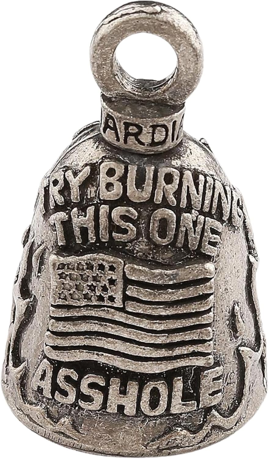 Guardian Bell USA Flag Keychain for Motorcycle