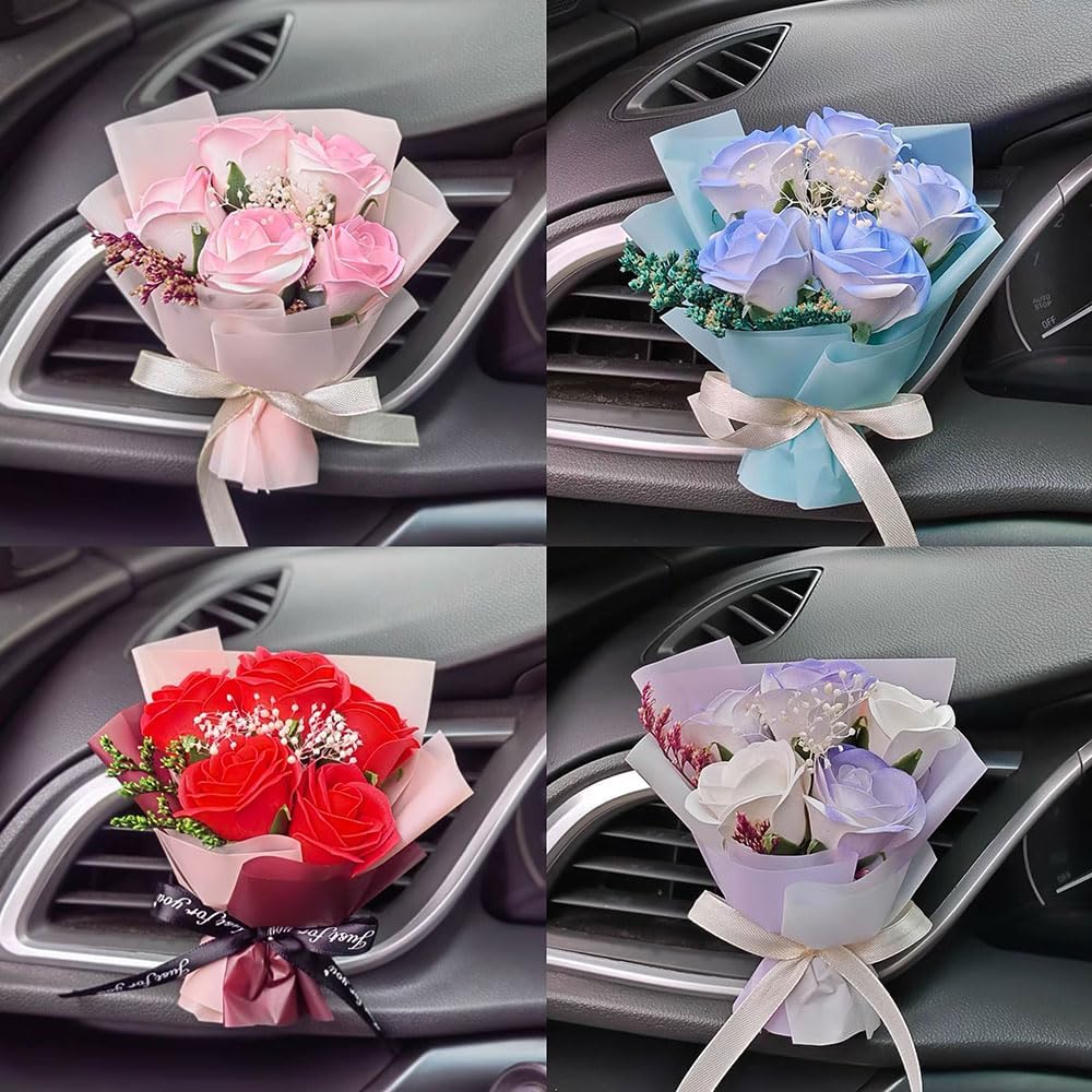 Car Flower Bouquet Air Freshener Vent Clip 1