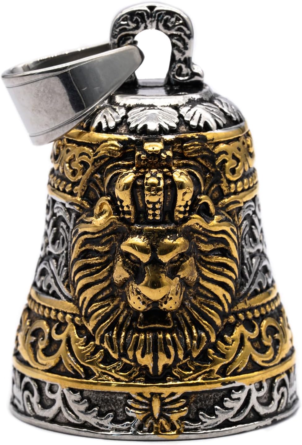 MOYOZZ Royal King Lion Head Motorcycle Bell with Hanger