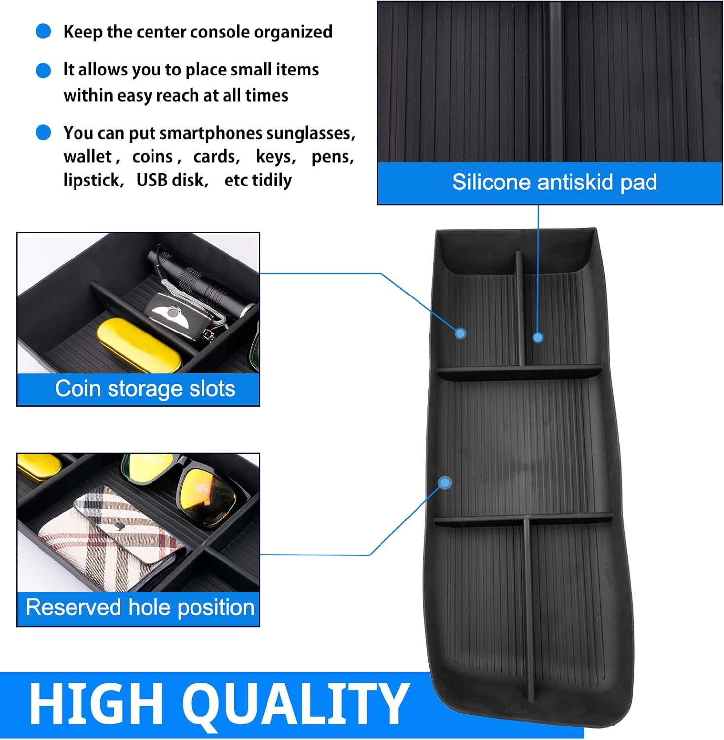 SHAOHAO Cadillac Lyriq 2023-2025 Center Console Organizer