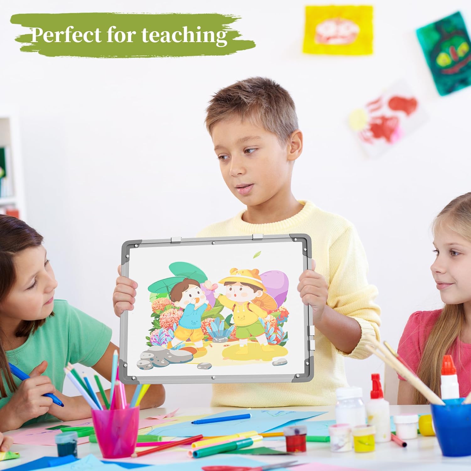 Polegas 17x13 Magnetic Dry Erase Cork Wall Board