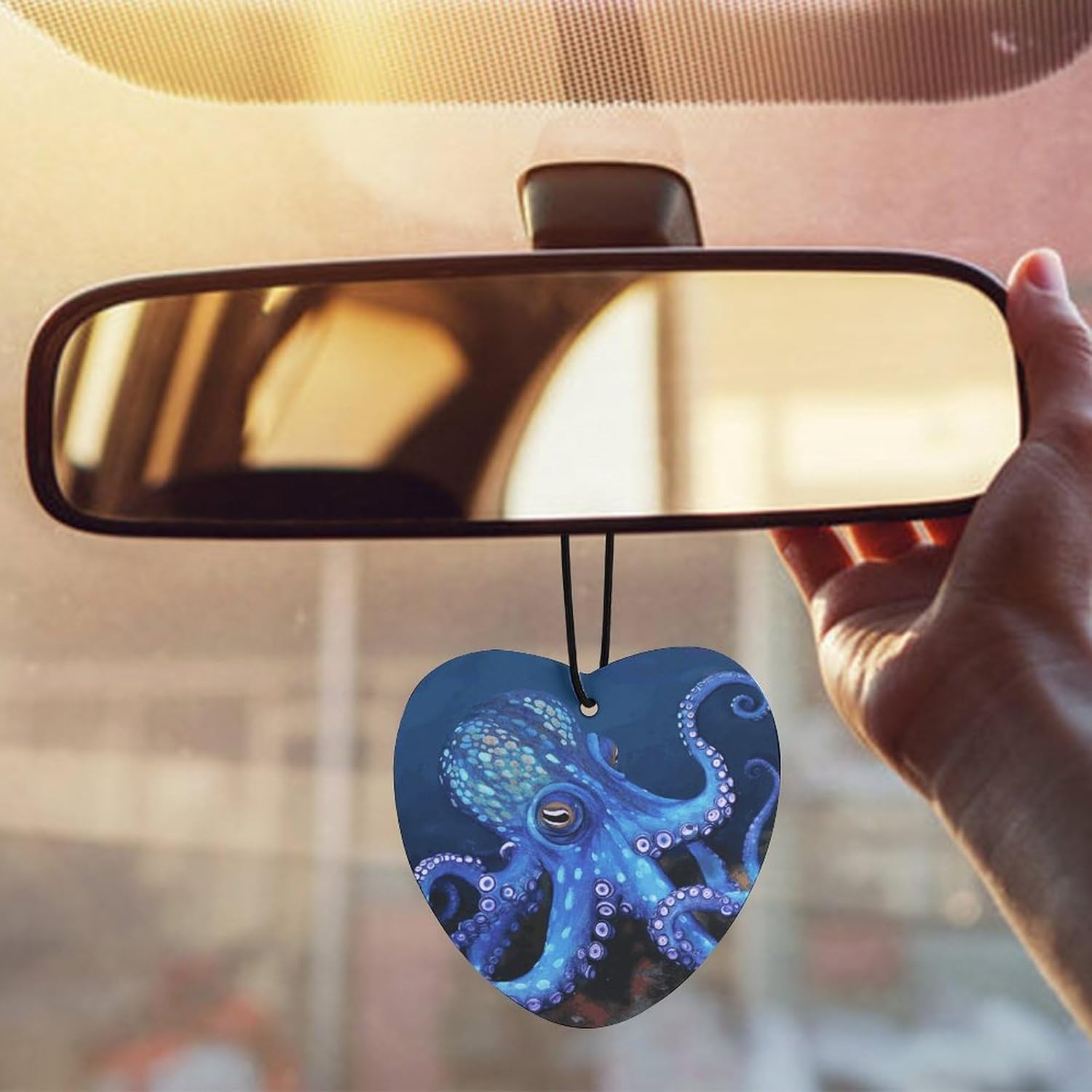 Blue Octopus Car Air Freshener Incense Chips 5 Pack