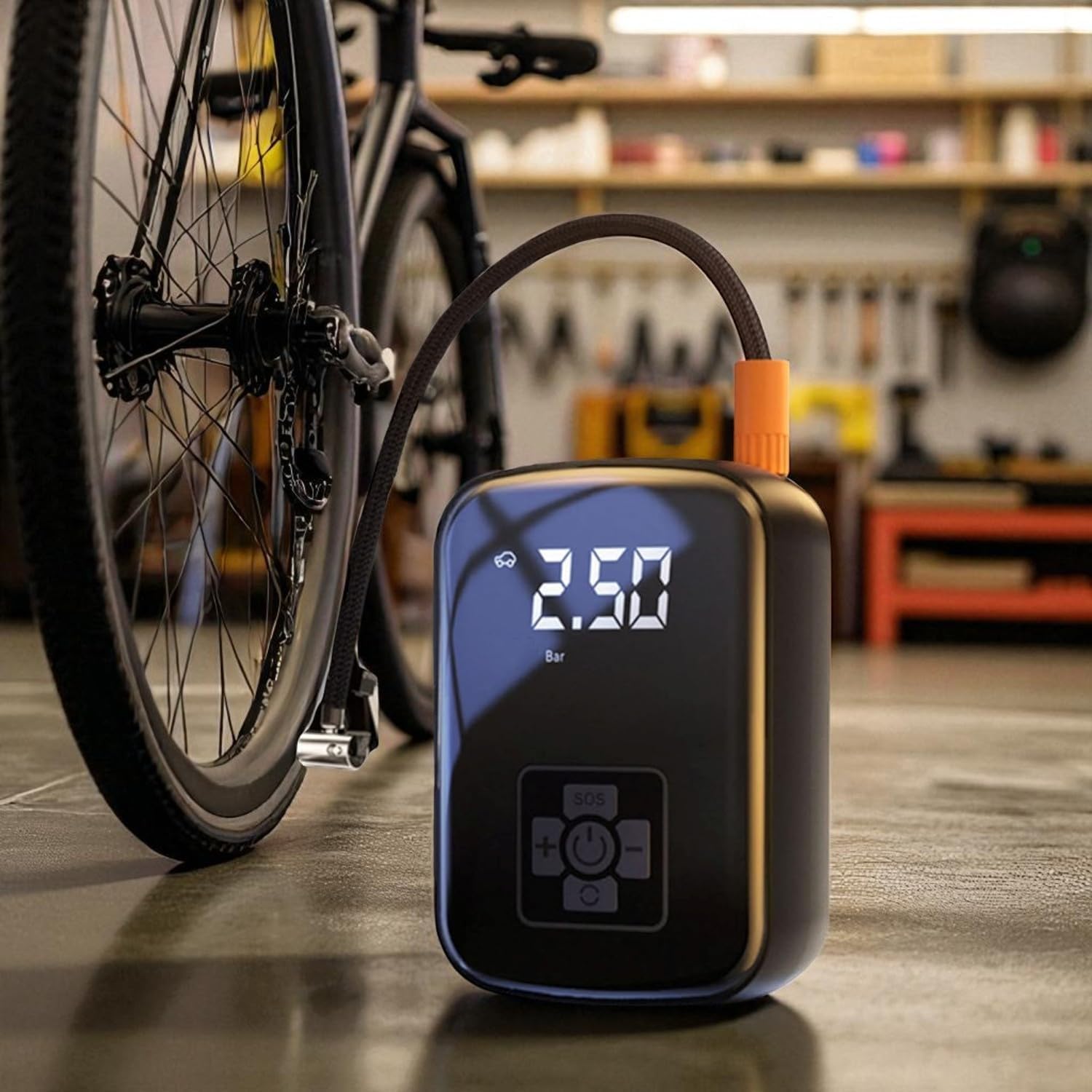 Portable Tire Inflator with 150 PSI Digital Gauge