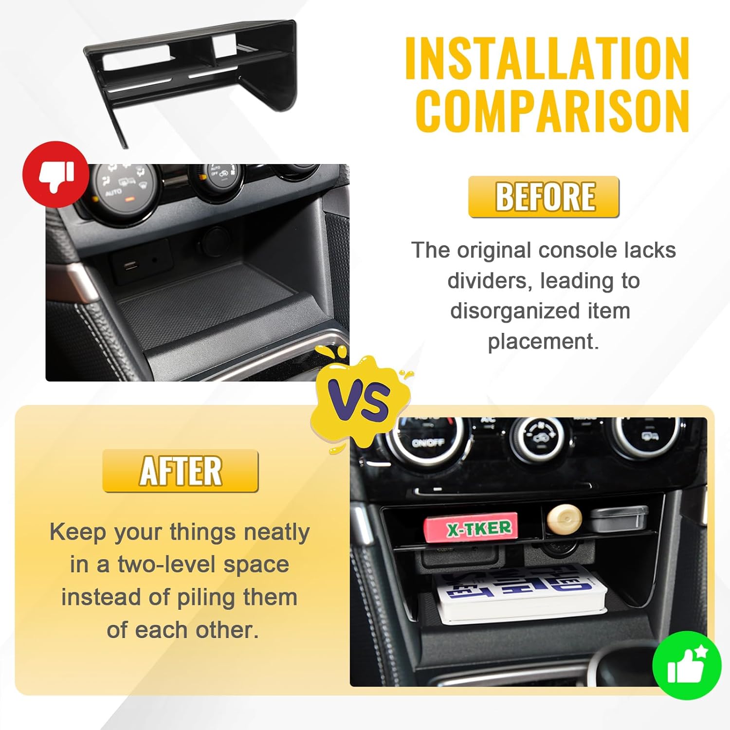 X-TKER Center Console Organizer for Subaru Forester 2019-2024