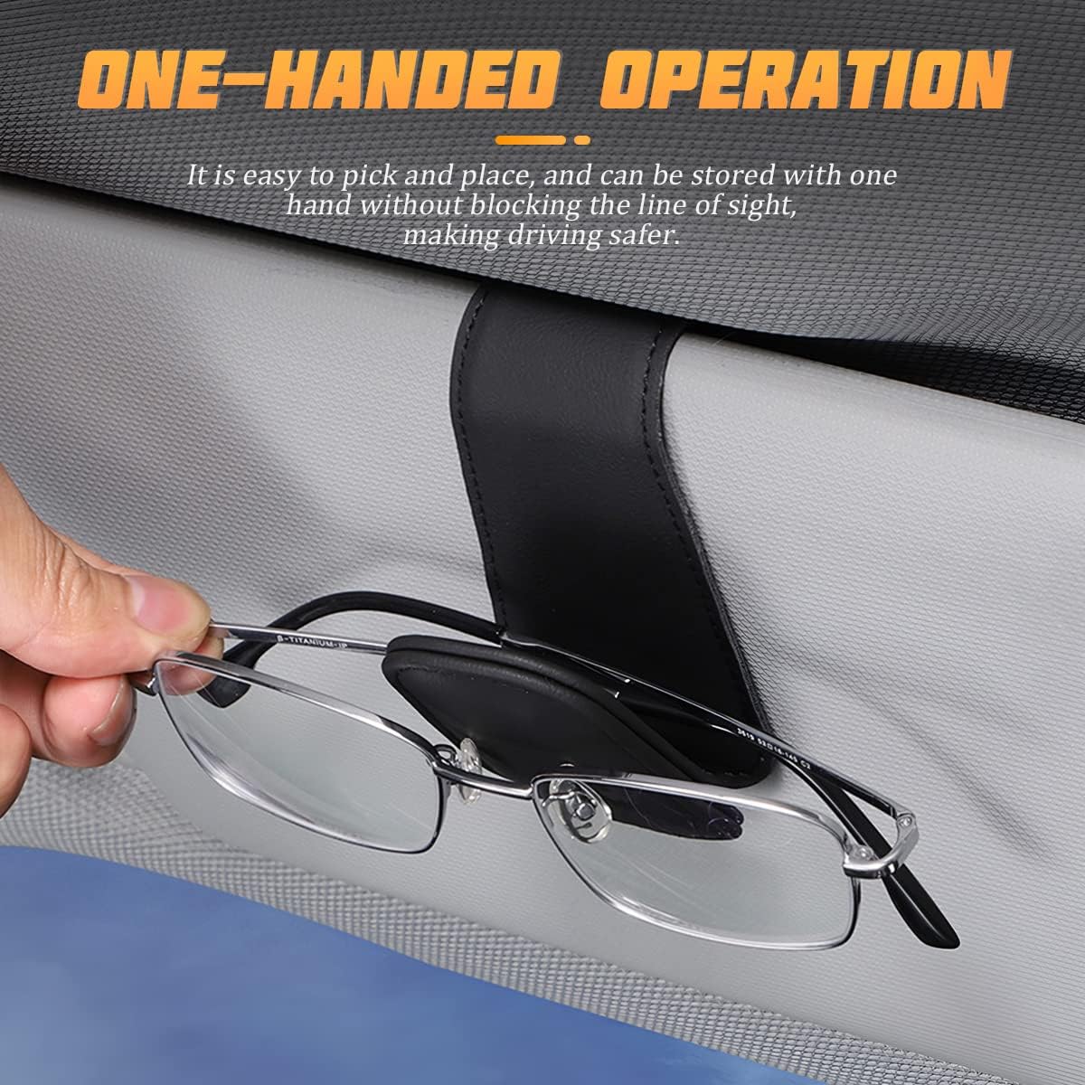 AICEL Magnetic Glasses Holder for Car Sun Visor