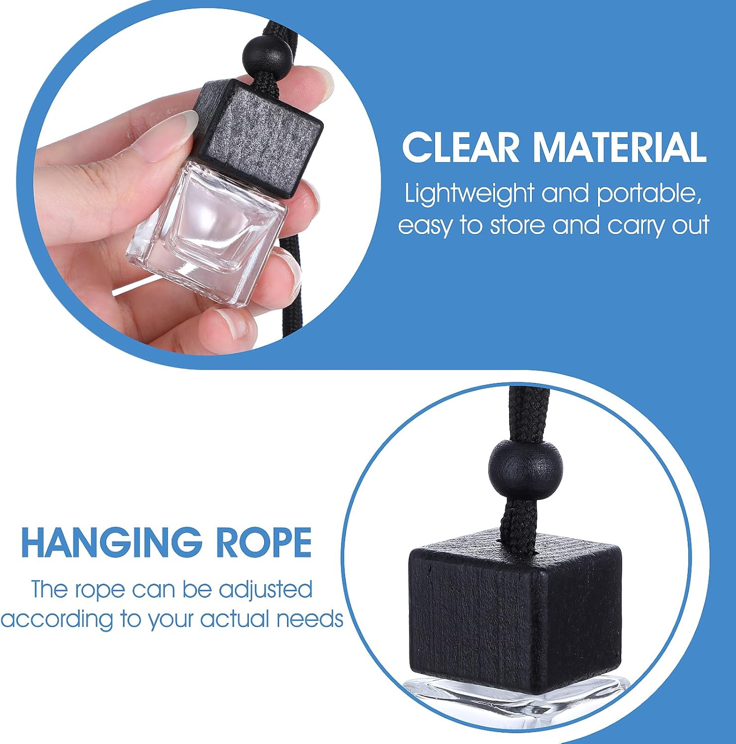50 Pcs Refillable Car Diffuser Bottles