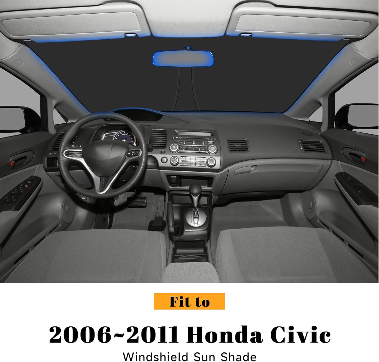 PeakPurit Windshield Sun Shade for Honda 2006-2011 Civic
