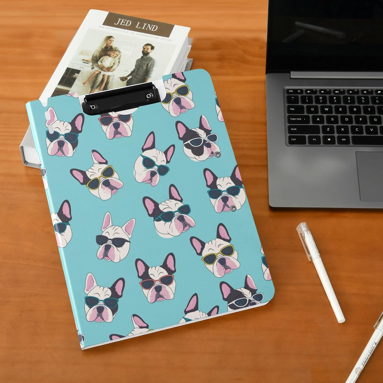 French Bulldog A4 Clipboard Folder with 360 Fold Design