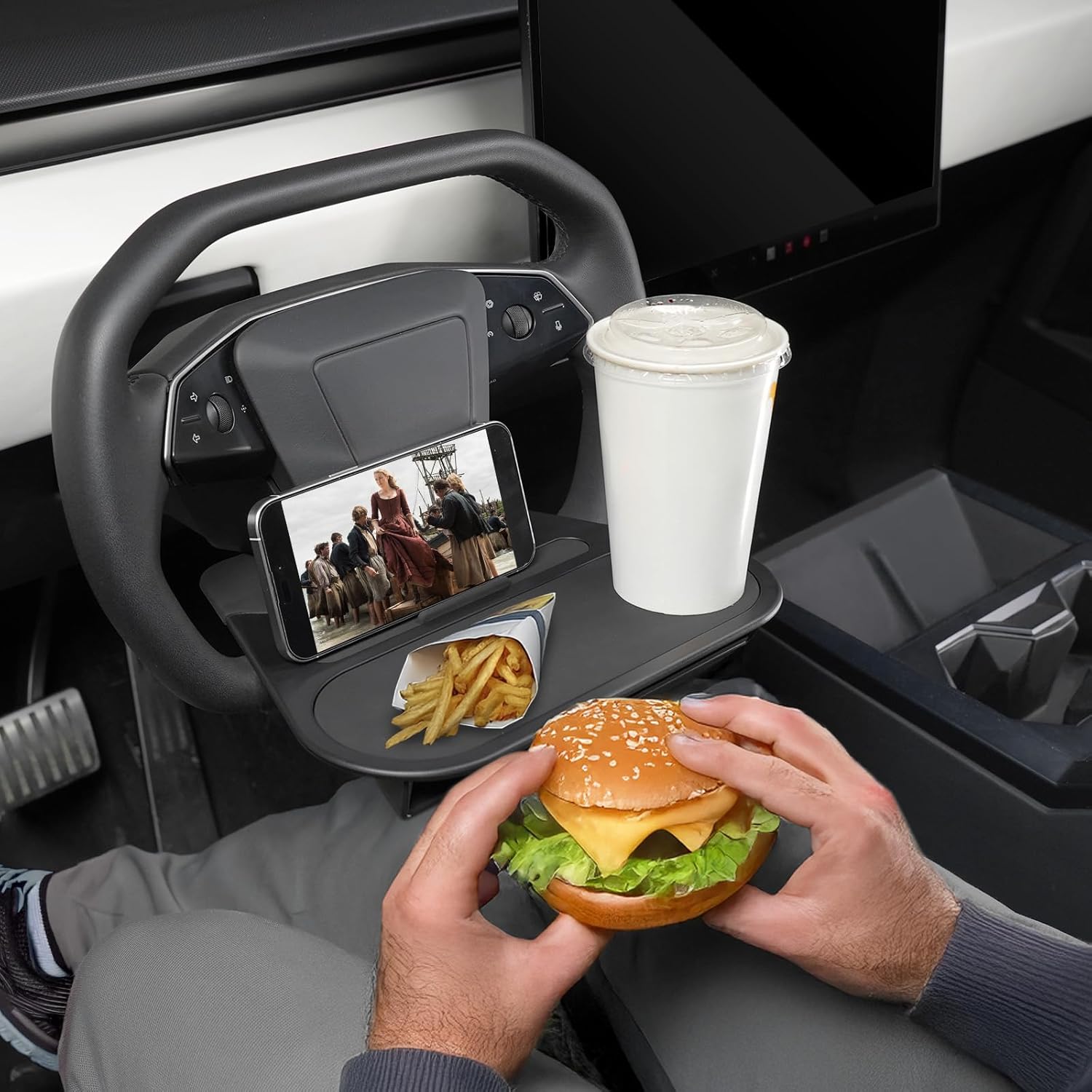 Foronetry Steering Wheel Table for Tesla Cybertruck 2024 2025