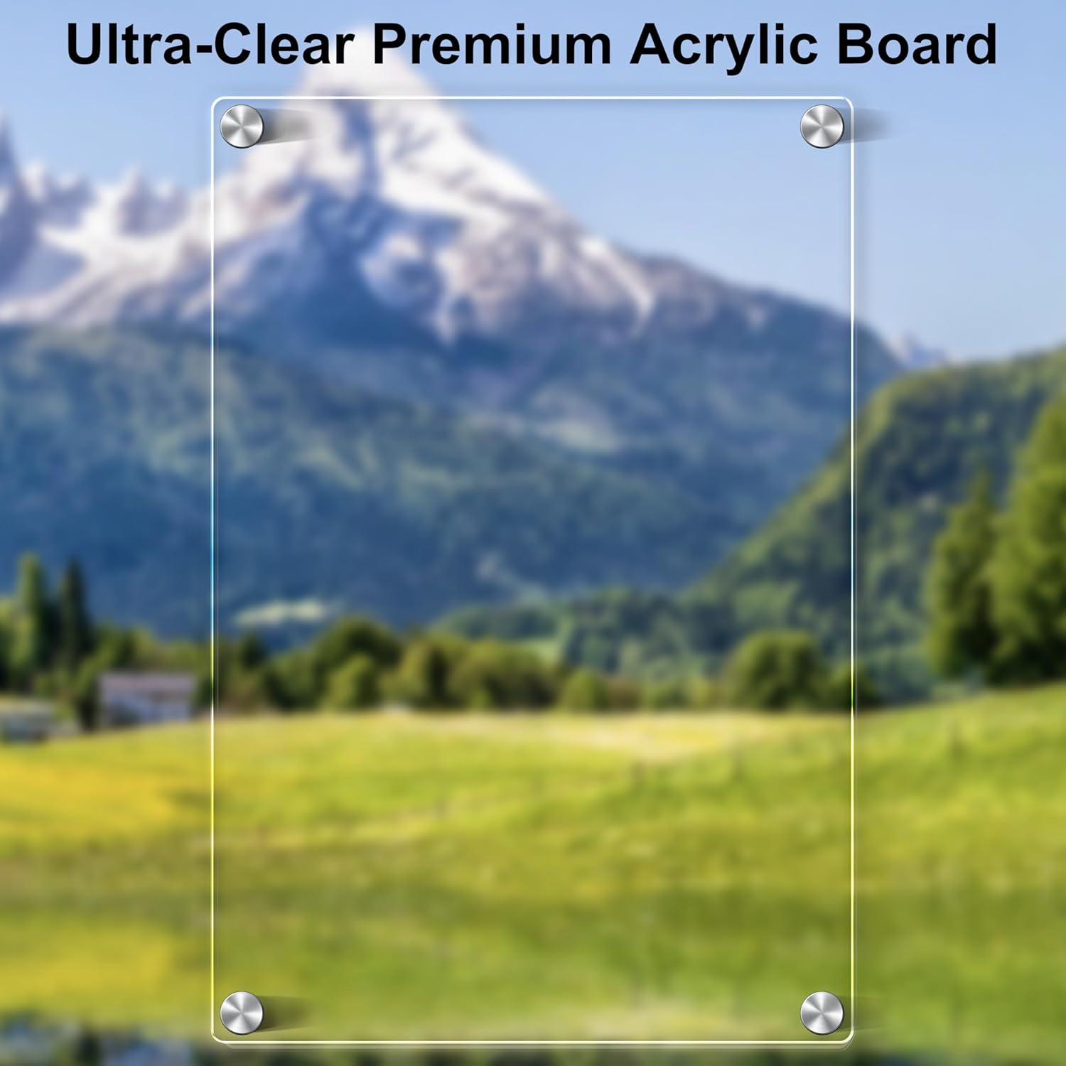 SINGFUM 12x8 Acrylic Magnetic Dry Erase Board 2 Pcs